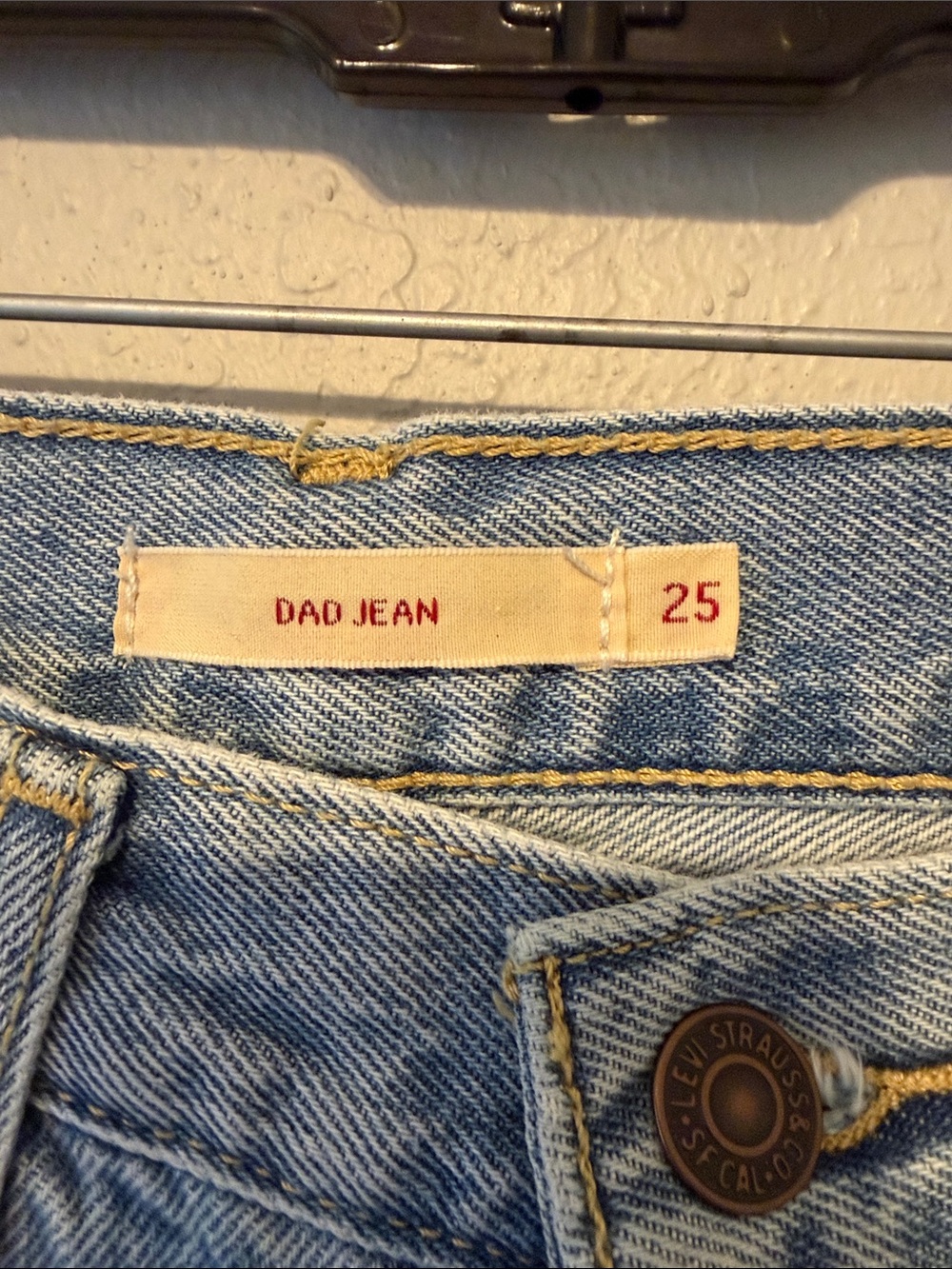 Levi's Light Blue Straight Leg Dad Jeans - Picture 4 of 7